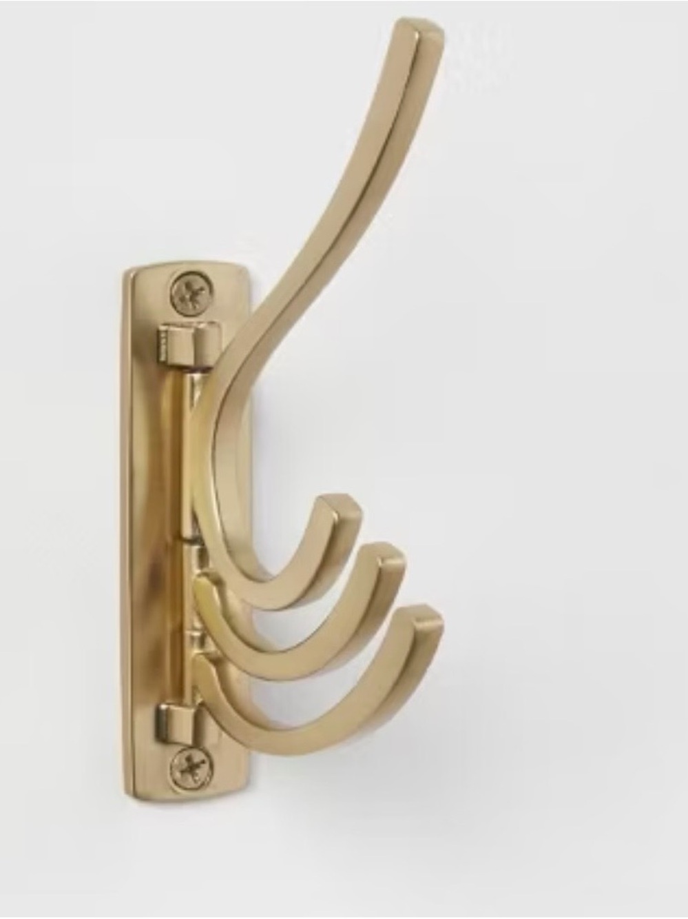 New Brightroom Octopus Multi Swivel Hook Gold Cast Aluminum, 15lb Capacity